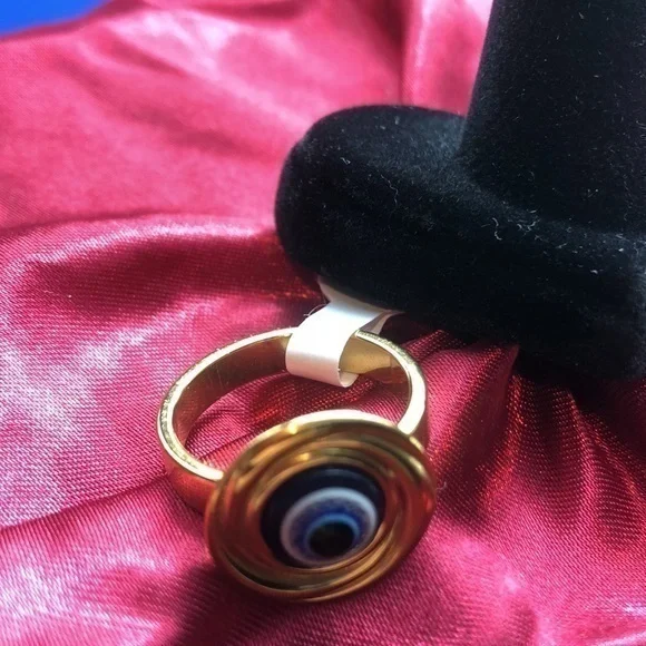 ๐ ๐ Evilโ Eye ๐งฟ Fashion Stainless Steel ๐ Ring - Picture 8 of 9